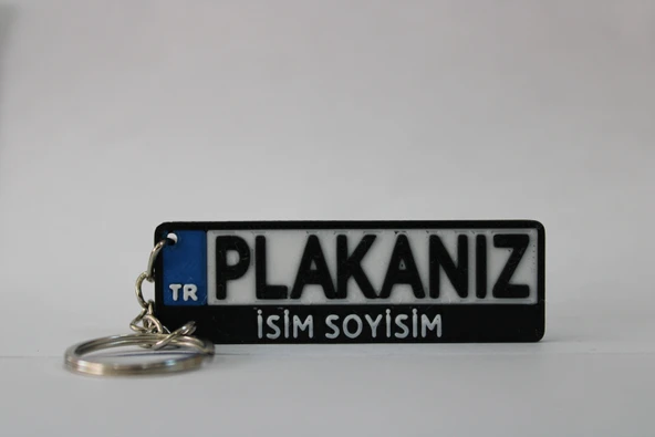 Oto Plaka Anahtarlık 3D ürün görseli 1