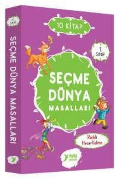 1. Sınıf Seçme Dünya Masalları 10 Kitap Renkli Heceli ürün görseli 1