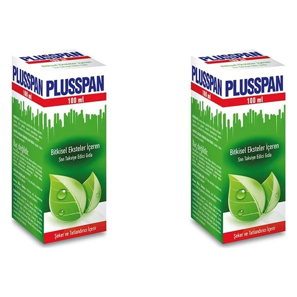 Ledapharma Plusspan Öksürük Şurubu 100 Ml 2'Li PAKET (SKT:07/2028) ürün görseli 1