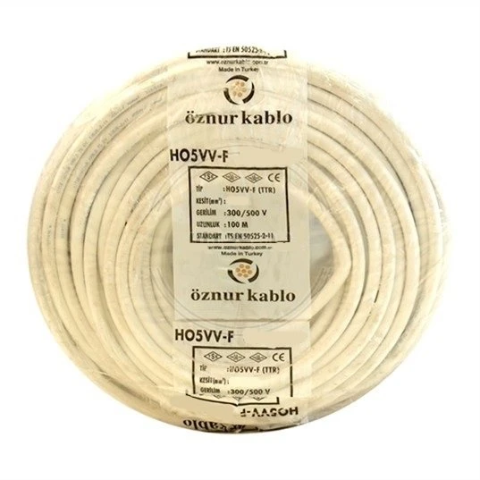 Öznur H05VV-F 5x10 mm NYMHY TTR Enerji Kablosu 100 Metre ürün görseli 1