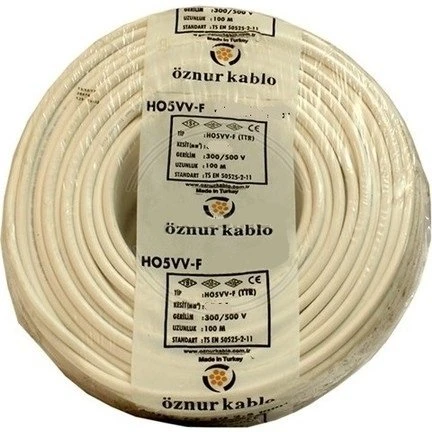 Öznur H05VV-F 2x2,5 mm NYMHY TTR Enerji Kablosu 100 Metre ürün görseli 1