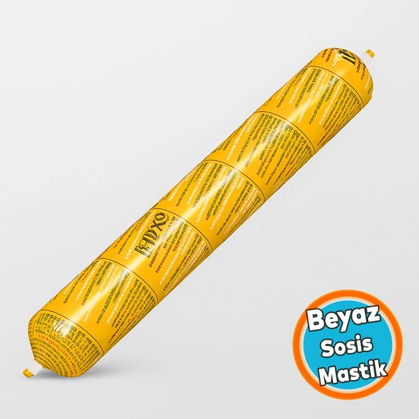 Beyaz Sosis Mastik 600 ml Yüksek Performanslı Yapıştırıcı Mastik Montaj Su Yalıtım Tamir Ürünü ürün görseli 1
