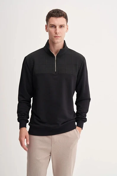 Cazador Premium Regular Fit Dik Yaka Mevsimlik 3 İplik Sweatshirt-53415 ürün görseli 1