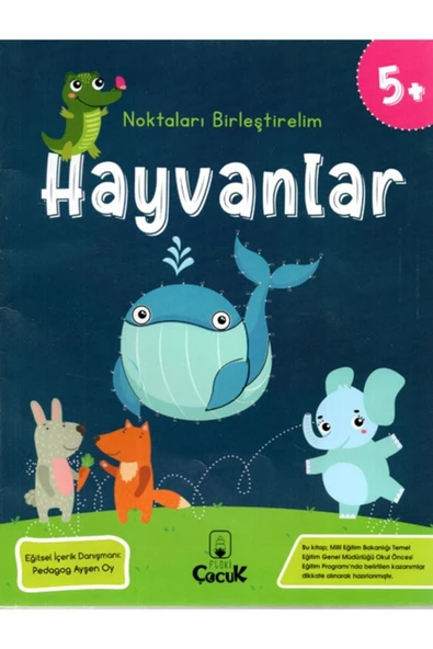 5 Yaş Noktaları Birleştirelim Hayvanlar ürün görseli 1