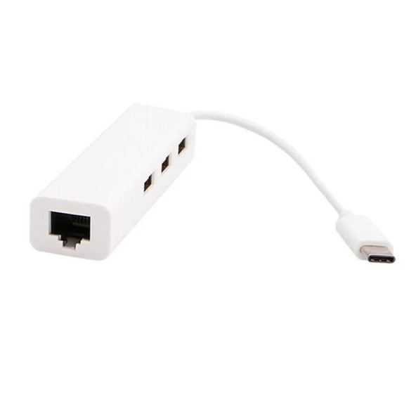 4693 Usb 3.1 Type C Hub Ethernet Çevirici Çoklayıcı Dönüştürücü Adaptör ürün görseli 1