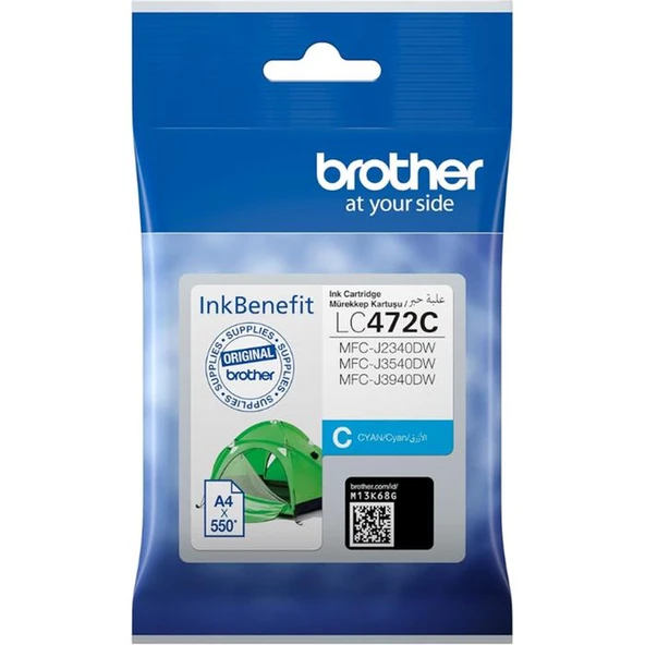 Brother LC472C Mavi Kartuş ürün görseli 1