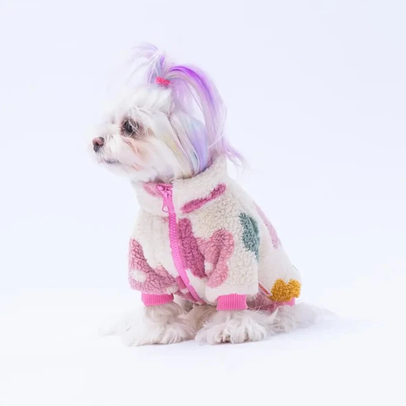 Pawstar Aspen Petals Küçük Irk Köpek Pofuduk Ceketi ürün görseli 1