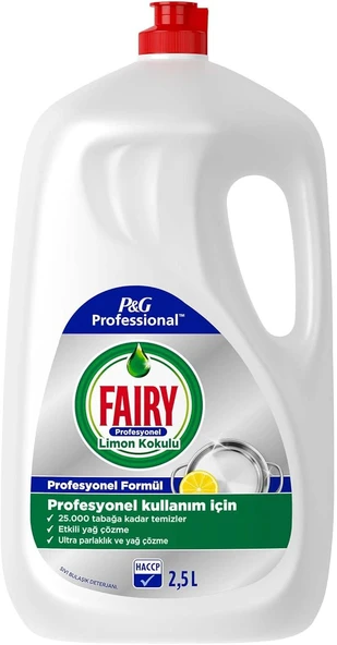 Fairy Professional Limon Kokulu 2.5 lt Sıvı Bulaşık Deterjanı ürün görseli 1