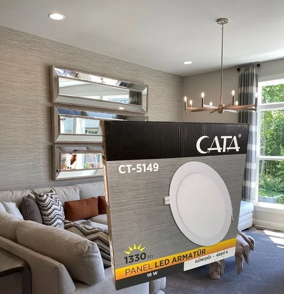 CATA CT-5169 SLIM LED PANEL 18 W 3200K - Resim 2