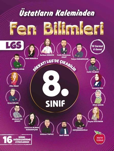 Newton 8.Sınıf Fen Bilimleri Üstatların Kaleminden 16 Deneme Yeni ürün görseli 1