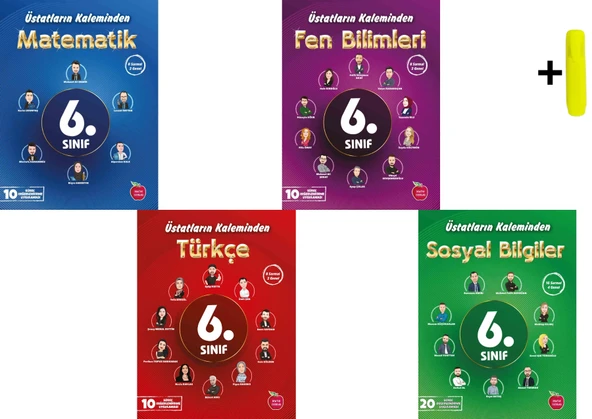 Newton 6.Sınıf Matematik Fen Türkçe Sosyal Üstatların Kaleminden Deneme Seti Yeni ürün görseli 1