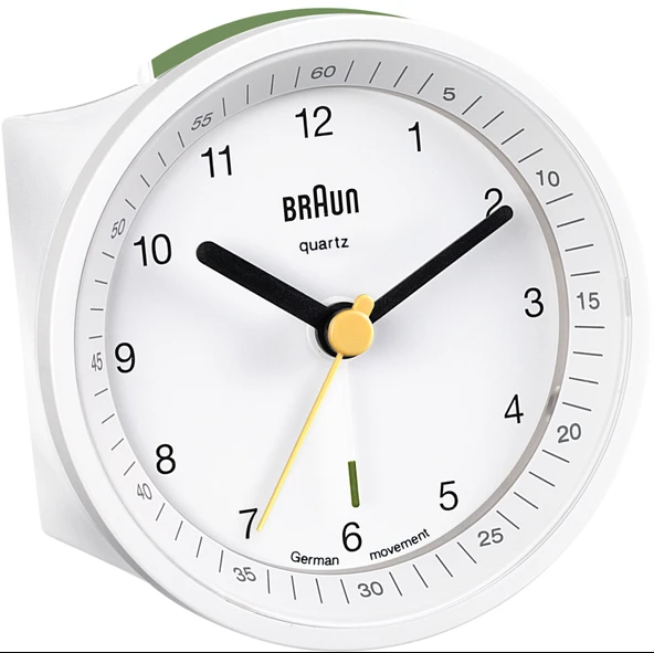 BRAUN BNC007WHWH ALARMLI MASA SAATİ IŞIKLI BEYAZ ürün görseli 1