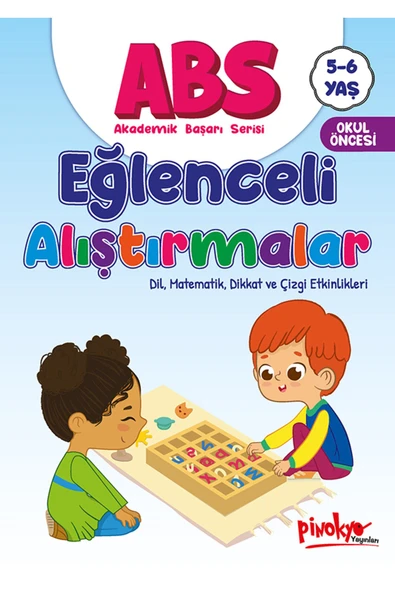 Abs Eğlenceli Alıştırmalar - Dil, Matematik, Dikkat Ve Çizgi Etkinlikleri 5 - 6 Yaş ürün görseli 1