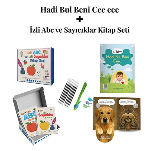 Hadi Bul Beni Cee eee Türkçe & İngilizce Sesli Yönerge - İzli Abc ve Sayıcıklar Oluklu Seti ürün görseli 1