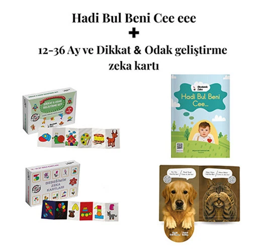 Hadi Bul Beni Cee eee Türkçe & İngilizce Sesli Yönerge - 12-36 Ay ve Dikkat &Odak Geliştirme Seti ürün görseli 1