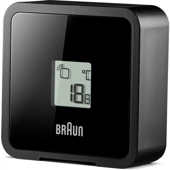 BRAUN BNC013BK-RC HAVA İSTASYONLU MASA SAATİ SİYAH ürün görseli 1