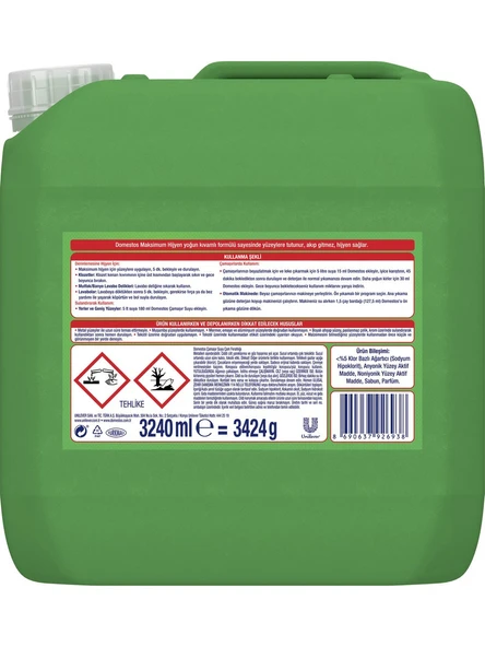 Domestos Çamaşır Suyu 3.24 lt - Resim 2