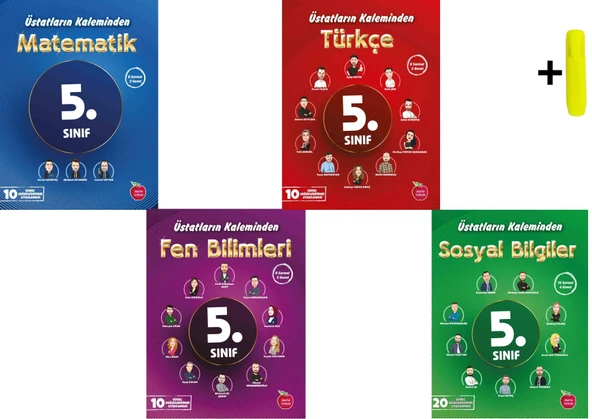 Newton 5.Sınıf Matematik Fen Türkçe Sosyal Üstatların Kaleminden Deneme Seti Yeni ürün görseli 1