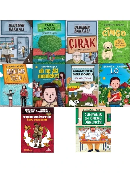 Şermin Yaşar 10 Kitap Set Dedemin Bakkalı-abartma Tozu-cumhuriyetin İlk Sabahı ürün görseli 1