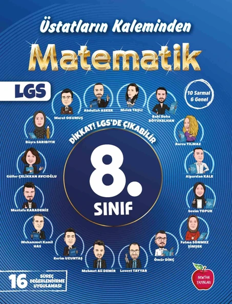 Newton 8.Sınıf Matematik Üstatların Kaleminden 16 Deneme Yeni ürün görseli 1