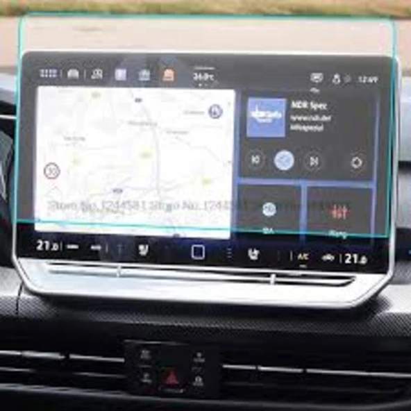 Volkswagen Golf 8.5 10.3 inç Multimedya uyumlu 9H Nano Ekran Koruyucu ürün görseli 1