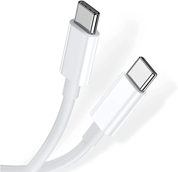 Huawei Matebook PRO Uyumlu /D/E/D14/D15/13 Usb-C Usb-C 20V/3A 65w 2 metre Hasır Örgülü Şarj Kablosu ürün görseli 1
