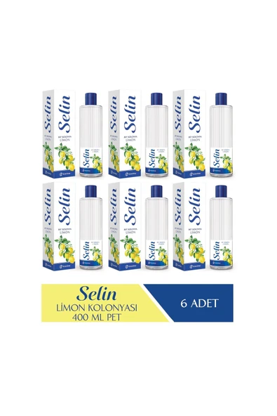Selin Limon Kolonya Pet 400ml 6'lı Set 2400 ml ürün görseli 1