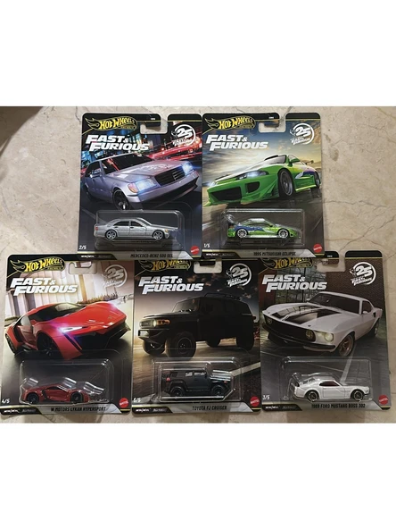 Hot Wheels Premium 2026 Fast And Furious 25. Yıl HNW46 979N 5'li Set ürün görseli 1