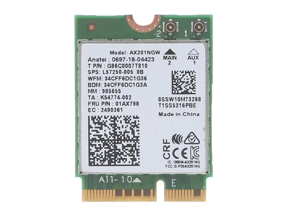 Lenovo 01AX797 Uyumlu Notebook Wifi Card ürün görseli 1