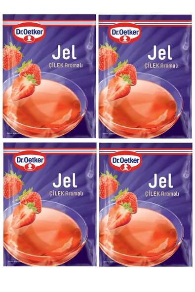 Dr. Oetker Jel Çilek Aromalı 100 gr x 4 Adet ürün görseli 1