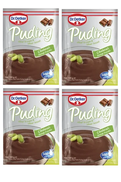 Dr. Oetker Çikolatalı Antep Fıstıklı Puding 100 Gr X 4 Adet ürün görseli 1