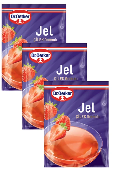 Dr. Oetker Jel Çilek Aromalı 100 gr x 3 Adet ürün görseli 1