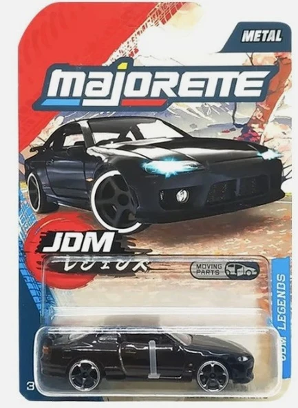 Majorette JDM Legends 2025 Nissan Silvia S15 Spec R Aero Black ürün görseli 1