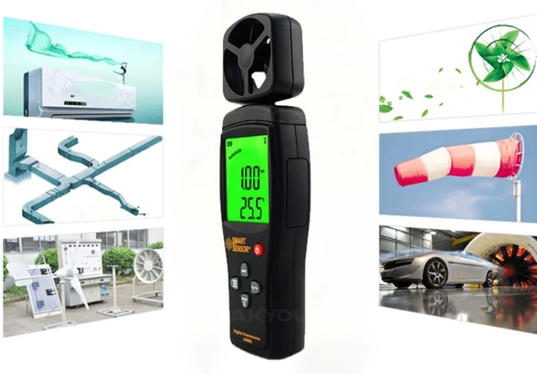 Smart Sensor AS 806 Rüzgar Hızı Ölçer - Resim 4