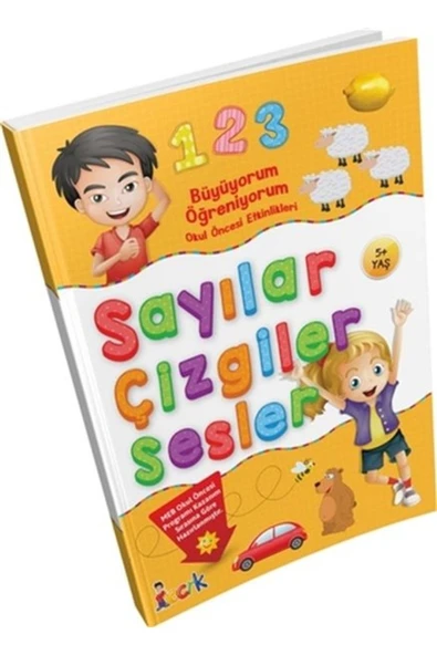 Büyüyorum Öğreniyorum Sayılar Sesler Çizgiler ( Okul Öncesi ) ürün görseli 1