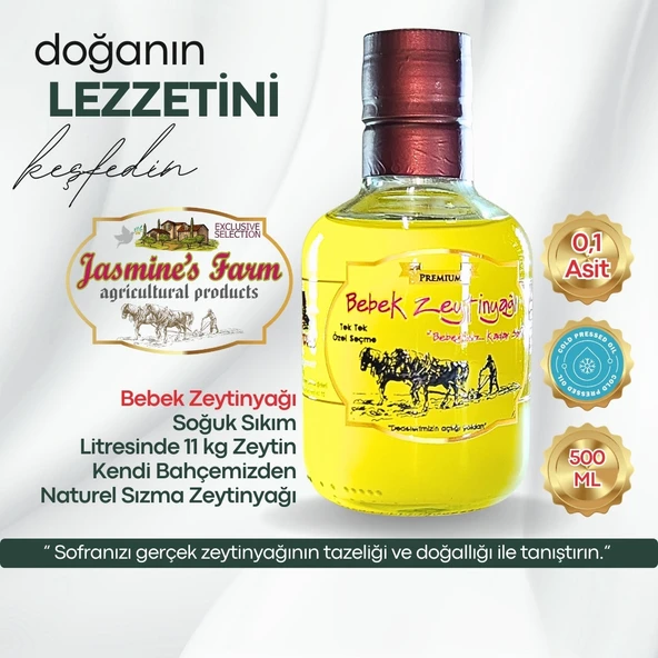 0,1 Asit Bebek Zeytinyağı Ultra Premium 500 ML - 224 mg/kg Polifenol ürün görseli 1