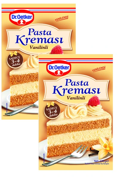 Dr. Oetker Vanilinli Pasta Kreması 130 gr x 2 Adet ürün görseli 1