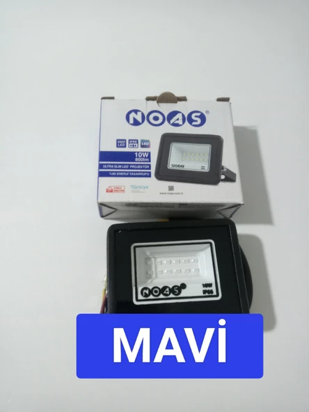 NOAS MAVİ 10 WATT LED PROJEKTÖR ürün görseli 1