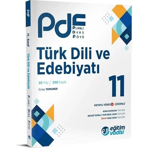 Eğitim Vadisi 11.Sınıf Türk Dili Edebiyatı Planlı Ders Föyü ürün görseli 1