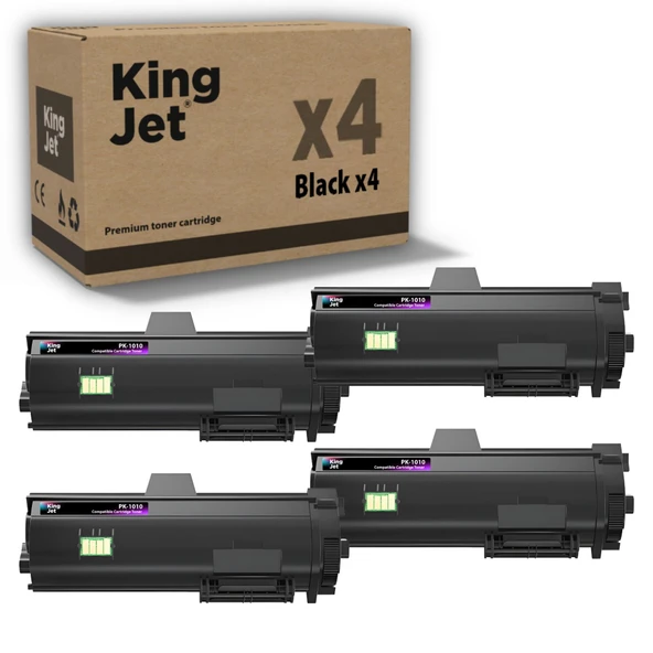 KingJET Utax Uyumlu P-3527 Standart Kapasiteli (4'lü Paket) Çipli Muadil Toneri | PK-1010 ürün görseli 1