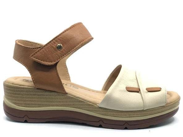 Venüs Vipera Hakiki Deri Comfort Ortopedik Kadın Sandalet ürün görseli 1