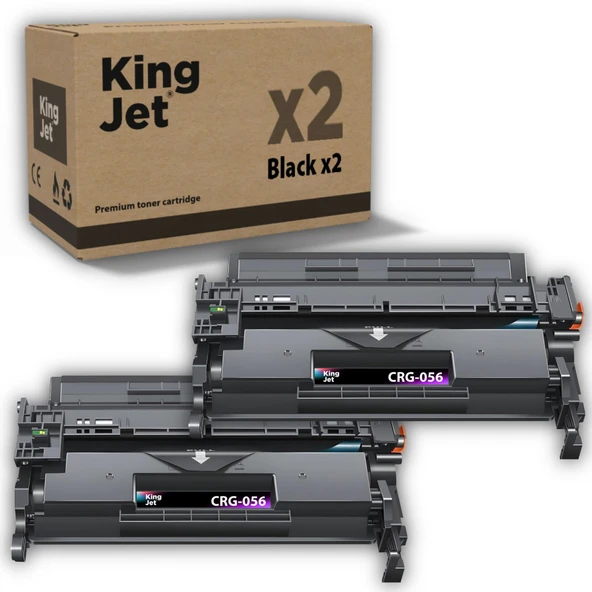 Kingjet Canon Uyumlu MF553 Standart Kapasiteli (2'li Paket) Muadil Toner Çipli | CRG056 ürün görseli 1