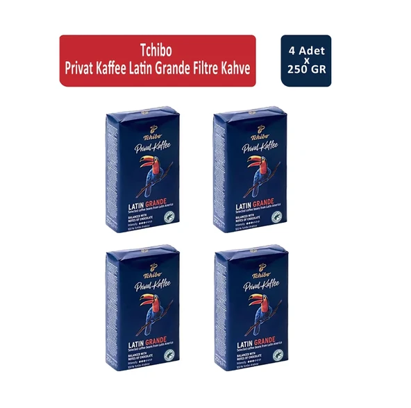 Tchibo Privat Kaffee Latin Grande Filtre Kahve 250 Gr X 4 Adet ürün görseli 1