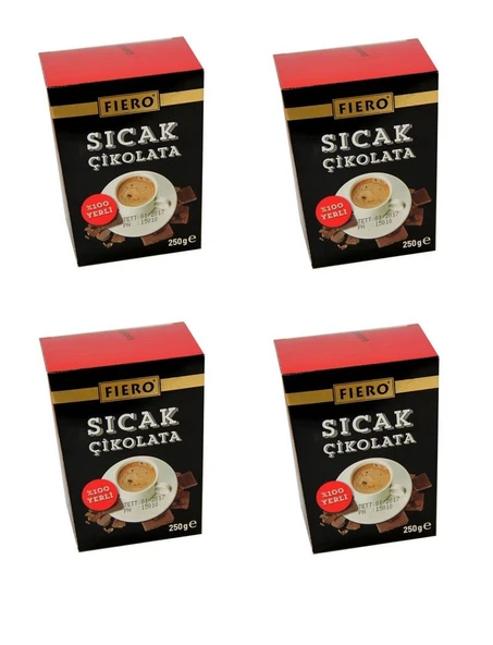 Fiero Sıcak Çikolata 250 Gr X 4 Adet ürün görseli 1