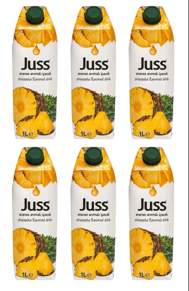 Juss Ananas Aromalı İçecek 1 Lt X 6 Adet ürün görseli 1
