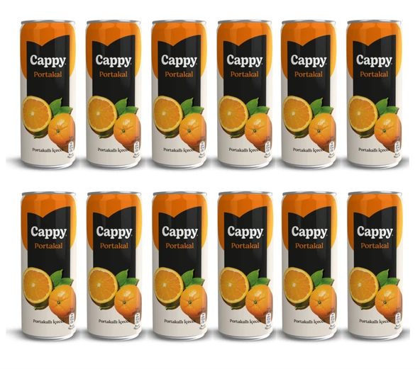 Cappy Portakallı İçecek 330 Ml X 12 Adet ürün görseli 1