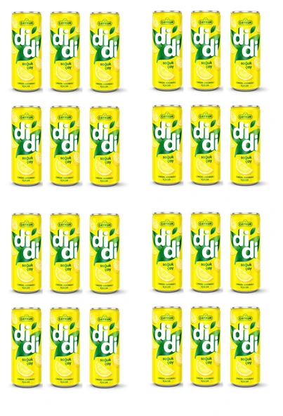 Çaykur Didi Limon Aromalı Soğuk Çay 330 Ml X 24 Adet ürün görseli 1