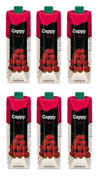 Cappy Vişneli İçecek 1 Lt X 6 Adet ürün görseli 1