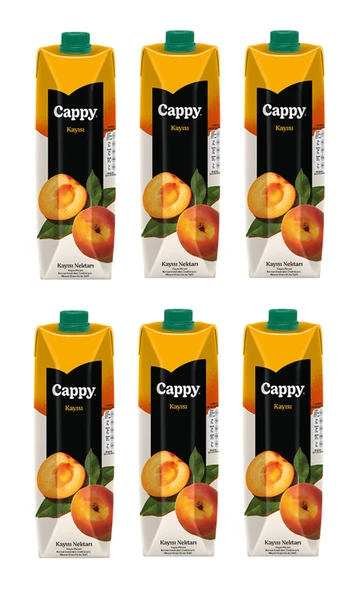 Cappy Kayısı Nektarı 1 Lt X 6 Adet ürün görseli 1