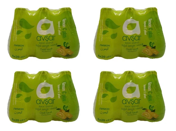Avşar C Vitaminli Limon Aromalı Maden Suyu 200 Ml X 24 Adet ürün görseli 1